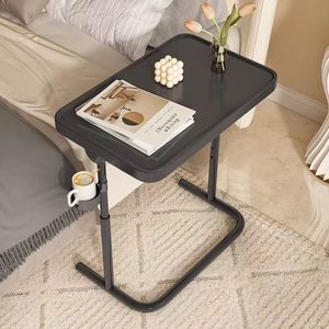Escritorio de ordenador pequeño y duradero portátil para oficina en casa, mesa plegable Popular con portavasos, almacenamiento conveniente, fácil de plegar - Product Image 3