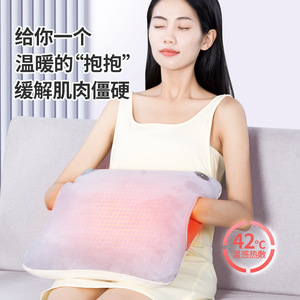 Almohada de masaje para todo el cuerpo, recargable, alimentada por USB, compresa caliente, cojín de masaje para espalda, cuello, cintura y piernas - Product Image 1
