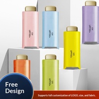 Parapluie de poche manuel compact 5 plis pour femme, protection UV, logo personnalisé, 6 baleines, design moderne