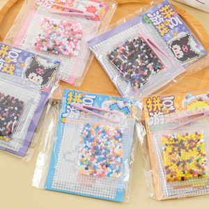 DIY Perler Bead Kit Educational Craft For Kids 4-6Y Plastic <b>Puzzle</b> Building Blocks Small Gift Toy Set - Product Image 1