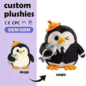 Juguetes de Peluche Personalizados Súper Suaves, Fábrica China Auditada, Venta al Por Mayor OEM, Juguetes Promocionales de Animales Lindos Bordados para Bebés y Niños - Product Image 2
