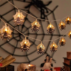 Halloween Décoration Lumières Extérieure Étanche <span class=keywords><strong>Smiley</strong></span> Citrouille LED Guirlande Lumineuse Fête De Vacances Fantôme Atmosphère Couleur Éclairage - Product Image 2