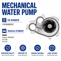 Bomba de Agua Mecánica BMW B58B30C OE 11518482251 para X3 G08 X5 G18, Repuesto Automotriz Profesional de Posventa