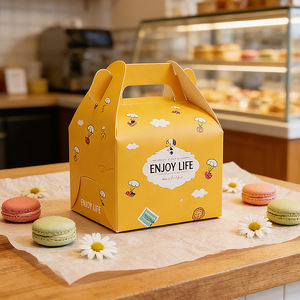 Caja de Regalo de Cartón con Asas para Dulces, Pasteles y Galletas, con Logotipo Personalizado - Product Image 5