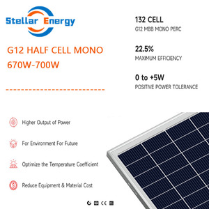 <span class=keywords><strong>Panneaux</strong></span> solaires <span class=keywords><strong>photovoltaïques</strong></span> Stellar Energy Thailand Company 700 Watt 670W 680W 690W 700W Demi-cellule Panneau solaire Entrepôt Thaïlande - Product Image 4