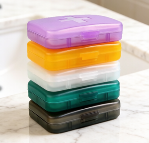 <b>Small</b> Pill Box Portable Medicine <b>Case</b> Leak-Proof Travel Pill Box, Lightweight & Compact for On-the-Go Medication Storage - Product Image 3