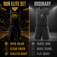 Maillot de basket-ball personnalisé sublimé, séchage rapide, respirant, noir et jaune, en polyester, pour hommes et jeunes, vente en gros