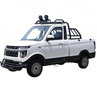 Camionnette électrique à simple cabine avec une capacité de charge de 400 kg, carrosserie fermée, utilisation pour le transport de marchandises, vitesse de 35 à 45 km/h