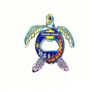 Aimant de réfrigérateur personnalisé imprimé sur mesure, souvenir touristique de l'île de Tortola (Mauritius), Saint Thomas, Santorini, Palau, Saipan - Product Image 2