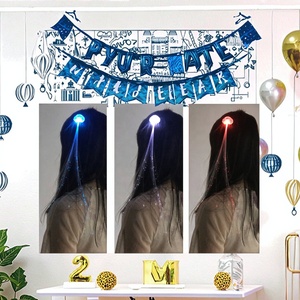 Hot bán ánh sáng lên tóc clip cho tạo kiểu tóc tái sử dụng nhấp nháy tóc clip cho LED Đảng trang trí chương trình khuyến mãi - Product Image 3