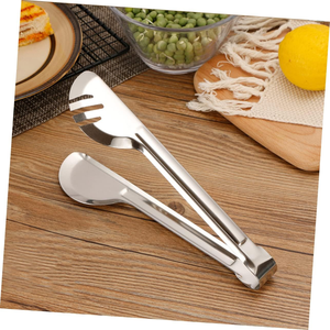 Mini <strong>Tongs</strong> 201 Stainless Steel Kitchen <strong>Tongs</strong> Non-Slip Cooking Clip Clamp BBQ <strong>Salad</strong> Tools Grill Kitchen Accessories - Product Image 2