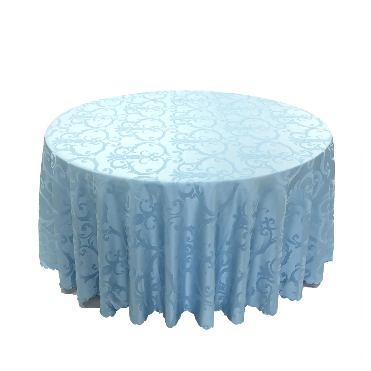 Polyester Fabric Damask Jacquard Tablecloth for Dinning