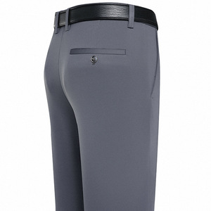 Vente chaude nouveaux pantalons décontractés pour hommes d'âge moyen printemps et automne mince jambe droite ample taille haute pantalons pour hommes pantalons de papa - Product Image 1