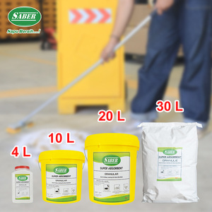SABER Granular de Grado Industrial, Super Absorbente, 10 Litros, Absorbente Granular de Sílice Volcánica para una Limpieza Rápida del Suelo de la Tienda - Product Image 5