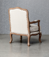 Canapé simple de style antique provincial français, chaise en bois Louis XV