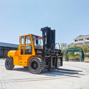 Carretilla elevadora Diesel Carretilla Elevadora <span class=keywords><strong>10ton</strong></span> 1000KG Carretilla elevadora con cabina cerrada - Product Image 1