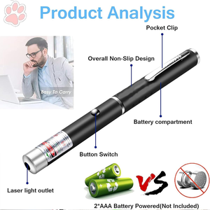 Wholesale Pet Products Electronic <b>Cat</b> Teasing Pen Red Dot Laser Light <b>Cats</b> Training <b>Toys</b> Chaser Stick <b>Interactive</b> - Product Image 4
