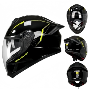 <span class=keywords><strong>Casco</strong></span> <span class=keywords><strong>de</strong></span> doble visera certificado por DOT <span class=keywords><strong>de</strong></span> liberación rápida <span class=keywords><strong>de</strong></span> seguridad universal <span class=keywords><strong>de</strong></span> cara completa ABS cascos <span class=keywords><strong>de</strong></span> choque para motociclistas masculinos y femeninos - Product Image 2