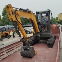 Excavator 3.5 Ton 4 Ton Mesin Kubota Crawler Digger Mini Excavator Pertanian Dengan Bucket Ber-Thumb