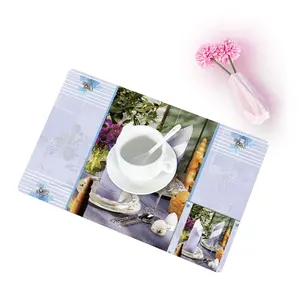 Designer Printed Table Mat With Coaster Set In Rectangle Attractive Design From China Supplier