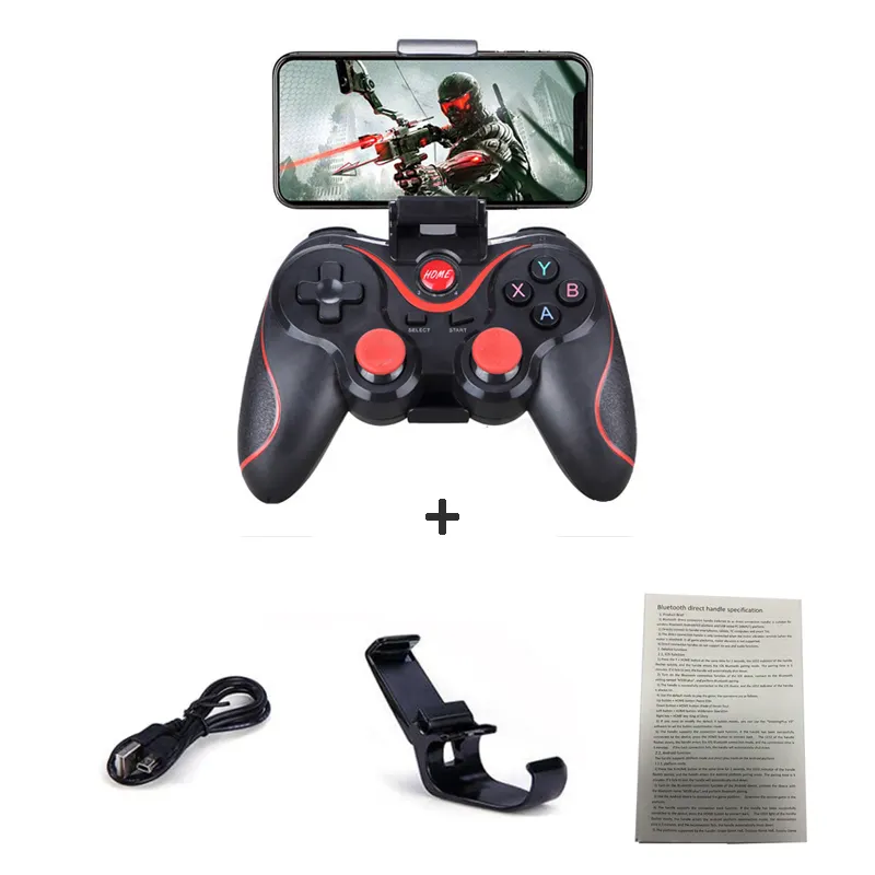 Gamepad X3 Wireless for joystick PC Android Game Console Controller BT4.0 Game Pad For Mobile Phone Tablet TV Box Holder