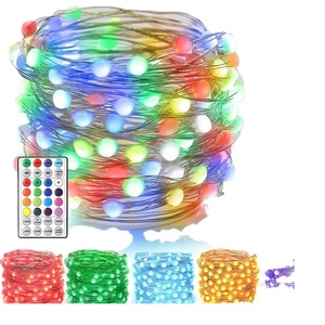 Guirlandes lumineuses LED USB RGB, étanches IP65, lumières féériques multicolores changeantes, décorations de Noël pour fête, mariage, jardin - Product Image 5