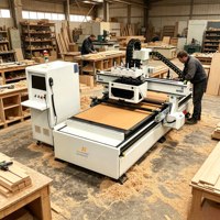 Machine de fraisage CNC industrielle pour le travail du bois MS4-1328, conception à quatre procédés, graveur et découpeur CNC haute précision pour l'artisanat du bois