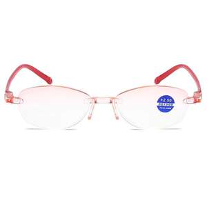 Nouvelles lunettes de <span class=keywords><strong>lecture</strong></span> sans cadre femme coupe mode anti-lumière bleue fabricants de miroirs de vision en gros 805 - Product Image 4