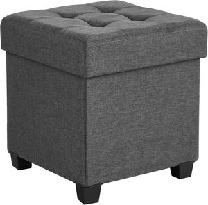 Vente en gros repose-pieds de luxe de haute qualité pouf <span class=keywords><strong>plateau</strong></span> en tissu banc tabouret de rangement pliable pouf <span class=keywords><strong>avec</strong></span> couvercle - Product Image 1