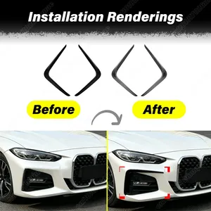 Kit de carrosserie pour BMW Série 4 G26 M Sport 2020 2021 2022 2023 2024 2025, décoration latérale des phares avant - Product Image 2