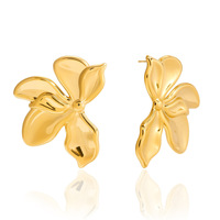 Gaovo – boucles d'oreilles et collier floraux élégants et luxueux pour femmes, résistants au ternissement, en acier inoxydable et en titane, bijoux à la mode