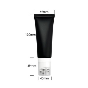 Smerigliato bianco e nero brillante <span class=keywords><strong>testa</strong></span> di massaggio a cinque sfere 30ml capacità di raschiatura bottiglia <span class=keywords><strong>vuota</strong></span> per il corpo latte sottile crema per il corpo riciclabile - Product Image 6