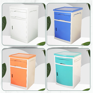 Medical <b>Bedside</b> <b>Table</b> ABS Plastic Multi Functional Hospital Cabinet With Drawers And Shelves For Bedroom And Ward Use - Product Image 5