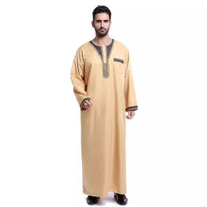 Robes pour hommes du Moyen-Orient prêtes à porter, très vendues, longues tuniques décontractées arabes pour touristes, costumes ethniques de Dubaï - Product Image 2