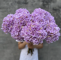 Flor Artificial de Hortensia Blanca Grande de 30 cm de Diámetro, Venta al por Mayor de Flores LUYI Chermy