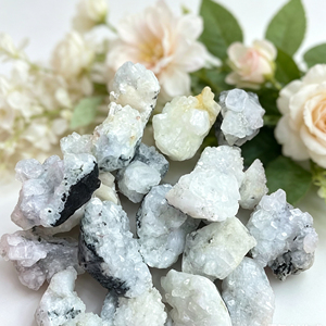 Hot Sale Natural Apophyllite Stilbite Zeolite Cluster Druzy Quartz Geode Specimen Rough Healing Crystal Gemstone Home Decor - Product Image 1