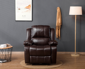 चमड़े के सोफे सेट 8 बिंदु मालिश झुकनेवाला कुर्सी गुना टेबल सेट अनुभागीय सोफे - Product Image 5