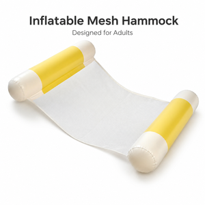 Adult Inflatable Pool <strong>Hammock</strong> Float with Cooling Mesh Center Dual Air Pillow for Pool Beach Resort OEM Wholesale Factory Sale - Product Image 2