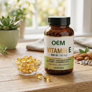 Suplemento Antioxidante al por Mayor, Cápsulas Blandas de <span class=keywords><strong>Vitamina</strong></span> E, 60 Piezas, Apto para Uso Diario Personal y Familiar - Product Image 1