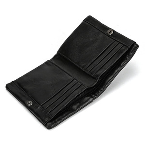 Portafoglio Vintage da uomo di lusso in vera pelle nera RFID blocco di <span class=keywords><strong>grandi</strong></span> <span class=keywords><strong>dimensioni</strong></span> portamonete per uomo <span class=keywords><strong>portafogli</strong></span> e borsellini in pelle - Product Image 4