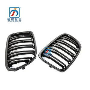 Grosir 2008-2014 klasik Glossy hitam ganda E84 Car Grill depan Bumper Grille untuk BMW X1 Series