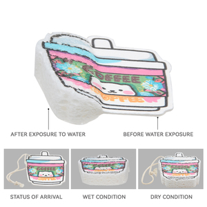 Éponge de cuisine biodégradable en cellulose écologique, extensible, super absorbante, lavable et rétractable - Product Image 2