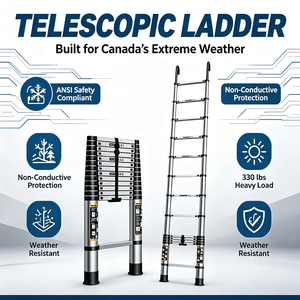 Stainless Steel Telescopic Retractable Folding <strong>Ladder</strong> <strong>Hook</strong> 150kg Load Capacity 1-Year Warranty 45/50 Climbing Angle Manual Lock - Product Image 2