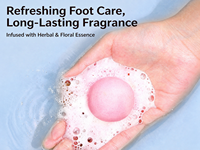 Bombe de bain de pieds naturelle aux herbes, boules effervescentes parfumées pour la relaxation des pieds, personnalisation OEM et marque privée disponibles
