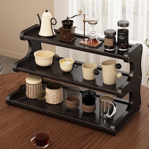 Desktop storage rack, home living room storage rack, <b>kitchen</b> vertical organizer, tea <b>table</b>/bar counter cup holder, <b>small</b> - Product Image 1