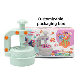 Juguete Educativo Interactivo DIY de Flores de Dibujos Animados, Ramo de Flores de Tela, Máquina de Flores, Herramienta Divertida para Presionar y Aprender - Product Image 6