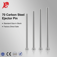 Perno Expulsor de Acero al Carbono 70, 9.1mm-9.9mm HRC50-54 para Moldeo por Inyección de Plástico, Directo de Fábrica, Servicio ODM y OEM