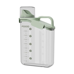 Venta al por Mayor de Recipientes Herméticos Transparentes de 2.8L para Almacenamiento de Granos, Arroz, Alimentos Secos y Cereales, con Taza Medidora - Product Image 1
