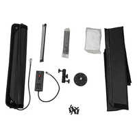 Boîte à lumière portable pour studio photo et vidéo 45*65cm, LED 100W 150W, lumière de remplissage, tissu enroulable, avec perles LED pour l'éclairage de studio