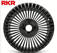 عجلات RKR المصنعة الجديدة ذات التجويف العميق مقاس 16/17/18/19 بوصة، 5x120 4x100 5x114.3، محاور فاخرة مصقولة للغاية بطلاء الكروم